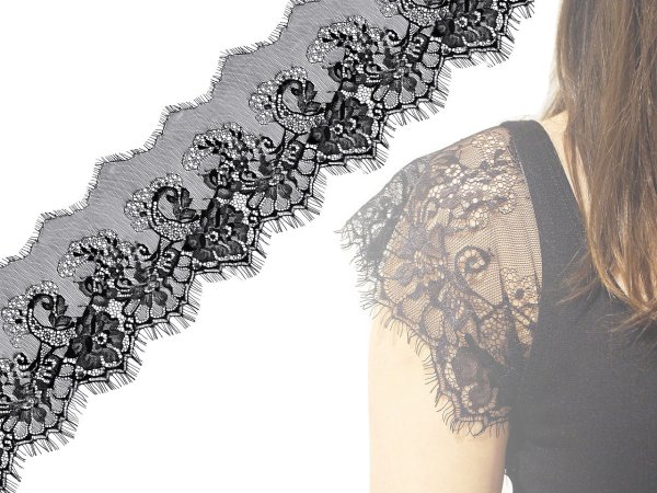 Francouzská krajka měkká prádlová šíře 17,5 cm