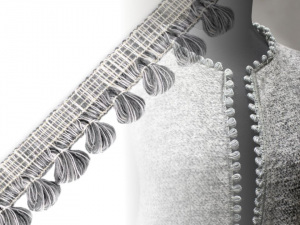 Prýmek / třásně šíře 25 mm