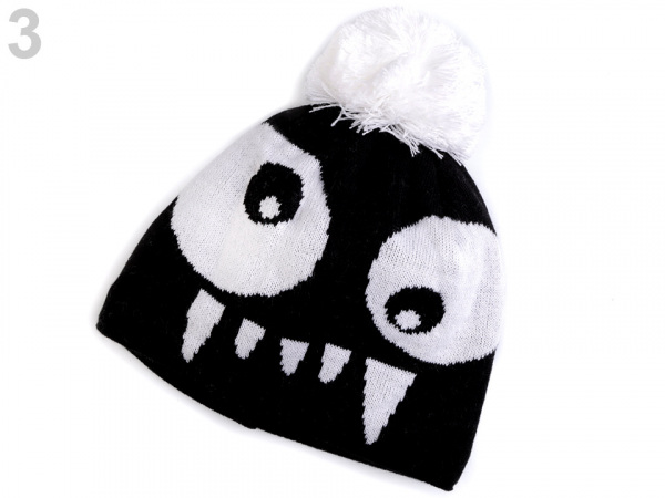 Chlapecká zimní čepice s bambulí Capu