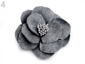 Vlněný květ s pestíky v barvě květu Ø65 mm