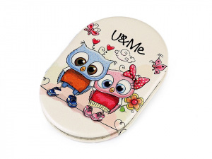 Kosmetické zrcátko sova s velkýma očima