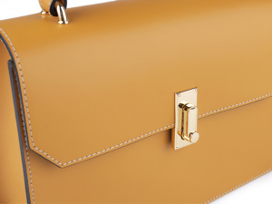 Kožená kabelka - dovoz Itálie 17,5x25 cm