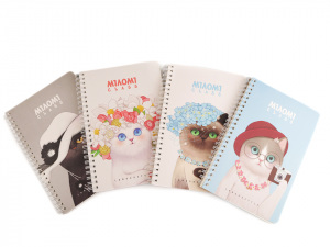 Blok / zápisník linkovaný A5 kočka Languo