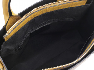 Kožená kabelka s přívěskem - dovoz Itálie 25x28,5 cm