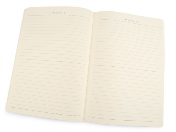 Sešit / zápisník linkovaný velký liška, jelen, zajíc, velryba Languo 18,5x26 cm