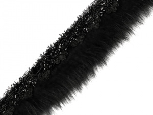 Prýmek s kožešinou šíře 40 mm