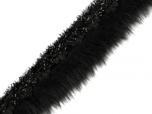 Prýmek s kožešinou šíře 40 mm