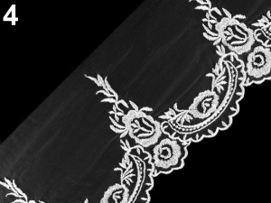 Krajka na monofilu šíře 16 cm