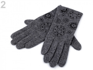 Dámské vlněné rukavice mandala