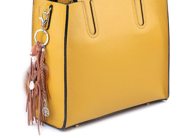 Přívěsek na kabelku / klíče - pírko, strom života