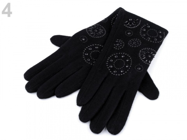 Dámské vlněné rukavice mandala