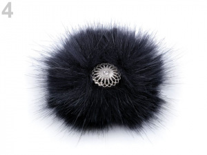 Kožešinová brož s klipem na obuv, na oděvy