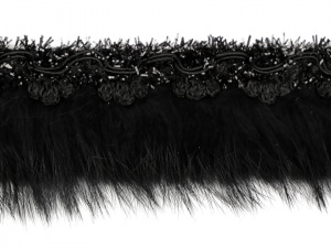 Prýmek s kožešinou šíře 40 mm