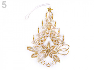 Vánoční krajková dekorace