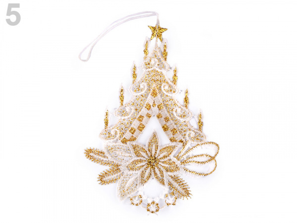 Vánoční krajková dekorace