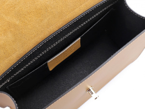 Kožená kabelka - dovoz Itálie 17,5x25 cm