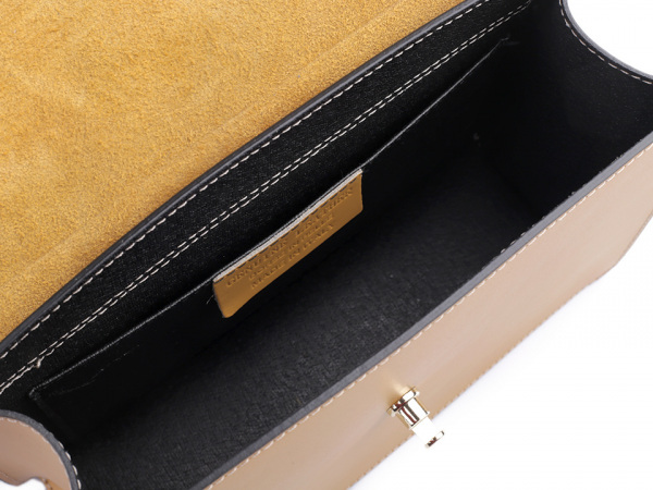 Kožená kabelka - dovoz Itálie 17,5x25 cm