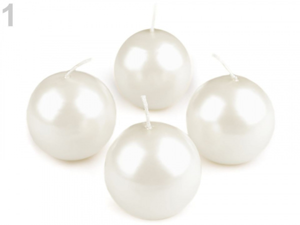 Adventní svíčky metalické koule