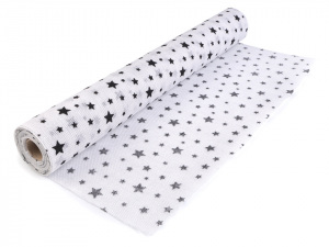 Imitace juty šíře 48 cm hvězdy