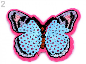 Nažehlovačka motýl s flitry