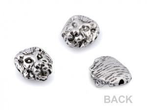 Kovový korálek lev, drak, panter