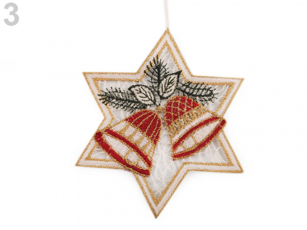 Vánoční krajková dekorace