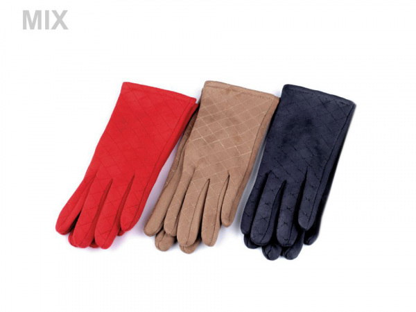 Dámské prošívané rukavice 2. jakost