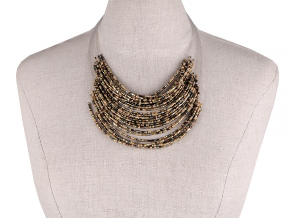 Náhrdelník z rokajlu, víceřadý