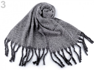 Šála žíhaná 50x185 cm