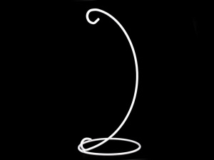 Kovový stojan na aerárium / baňky výška 26 cm