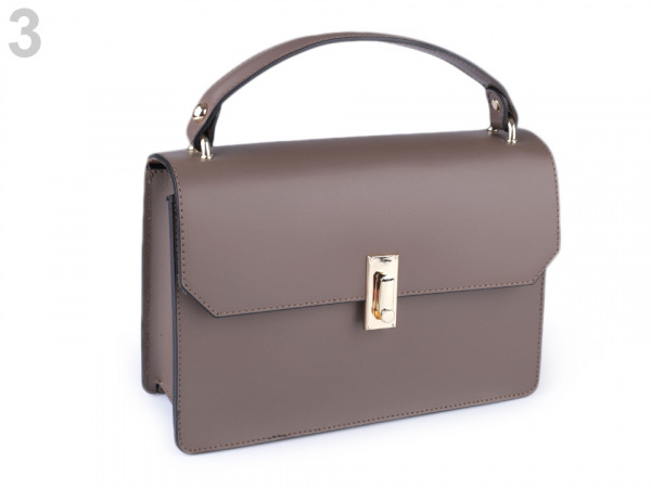 Kožená kabelka - dovoz Itálie 17,5x25 cm