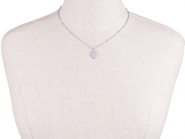 Náhrdelník z nerezové oceli křížky, madona, anděl