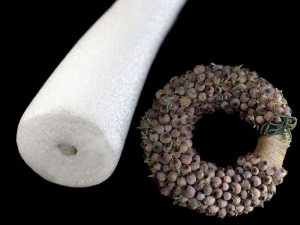 Pěnový polotovar k výrobě věnců a slavobrán