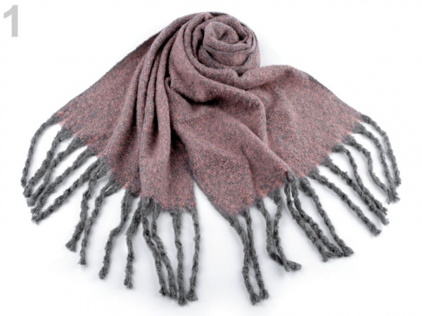 Šála žíhaná 50x185 cm