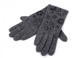 Dámské vlněné rukavice mandala