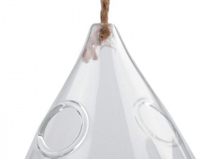 Skleněná kapka 8x10 cm aerárium