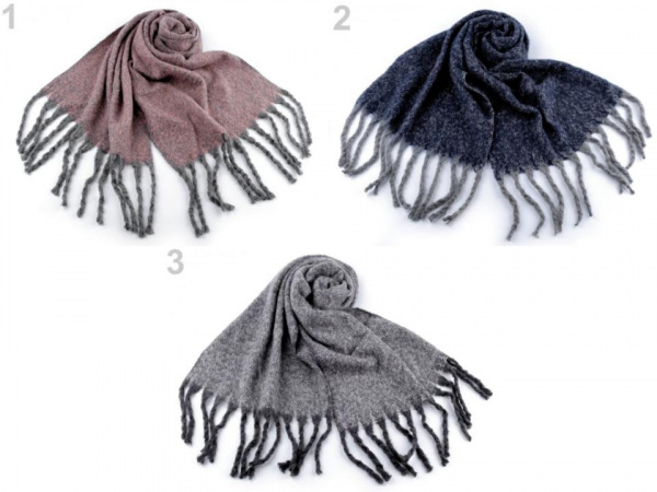 Šála žíhaná 50x185 cm