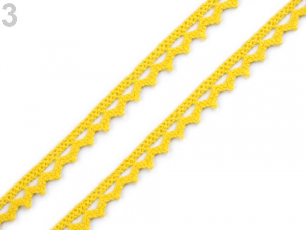 Bavlněná krajka paličkovaná šíře 9 mm