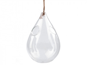 Skleněná kapka 8x10 cm aerárium