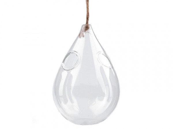 Skleněná kapka 8x10 cm aerárium