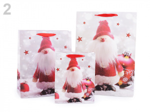 Dárková taška vánoční, sada 3 velikostí