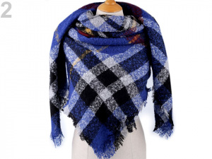 Velký teplý šátek / pléd 130x130 cm