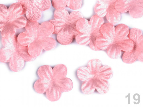 Polotovar k výrobě květů Ø15 mm, Ø16 mm, Ø18 mm saténový