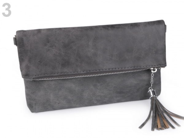 Kabelka překládaná se střapcem 14,5x24 cm