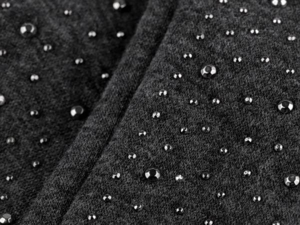 Dámské úpletové rukavice s kamínky