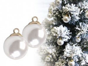 Perla s očkem / knoflík Ø18 mm