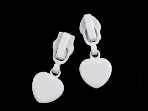 Jezdec ke spirálovým zipům 5 mm srdce