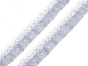 Volánkový prýmek s krajkou šíře 30 mm