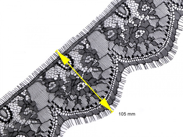 Francouzská krajka šíře 10,5 cm