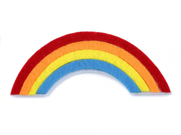 Filcová duha 4x10 cm